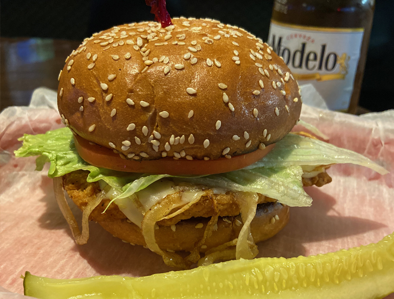 Chicken Sandwich with Onions